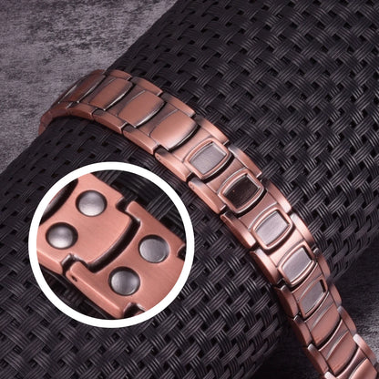Pure Copper Magnetic Bracelet Homme 14mm Wrist Band Magnetic Bracelet Benefits Health Energy Copper Magnetic Bracelet Arthritis