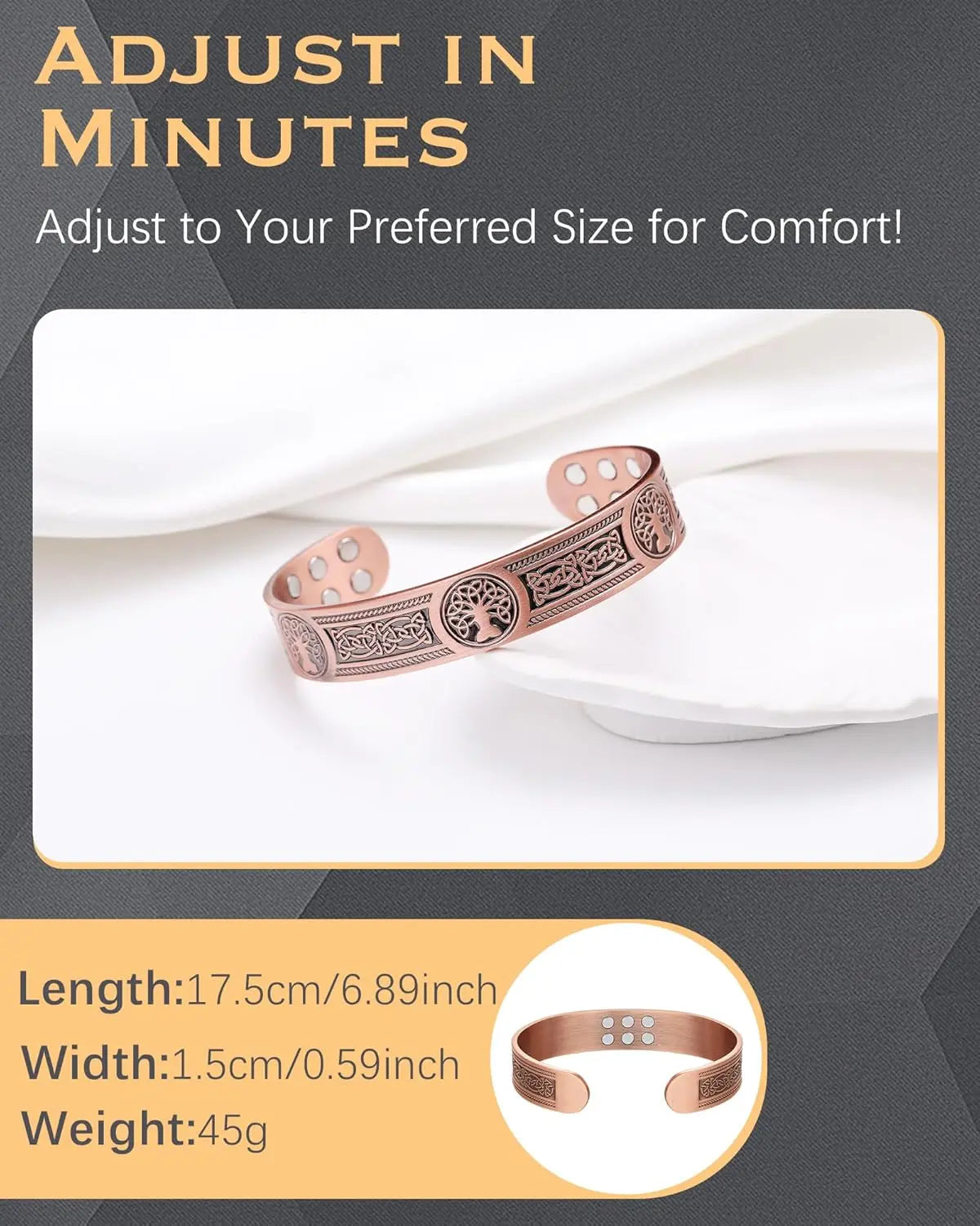 ARADOO Copper Magnetic Bracelet
