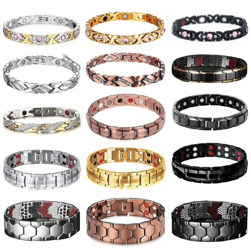 New Dragon Pattern Twisted Healthy Magnetic Magnet Bracelet for Women Power Therapy Magnets Bracelets Bangles for Women Men
