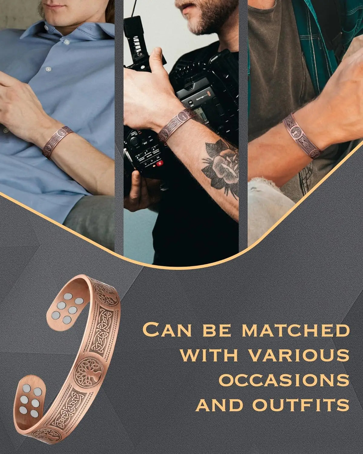 ARADOO Copper Magnetic Bracelet