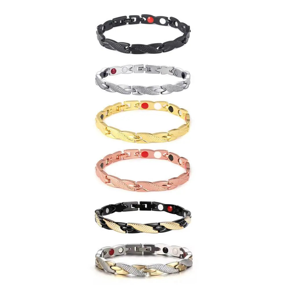 New Dragon Pattern Twisted Healthy Magnetic Magnet Bracelet for Women Power Therapy Magnets Bracelets Bangles for Women Men