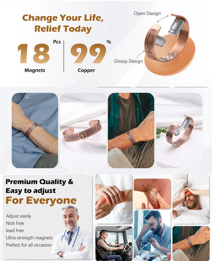 ARADOO Copper Magnetic Bracelet
