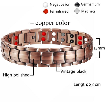 Magnetic Copper Therapy Bracelet for Men & Women