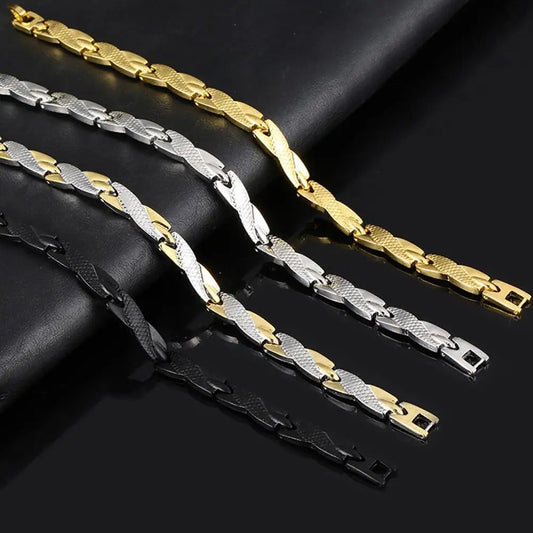 New Dragon Pattern Twisted Healthy Magnetic Magnet Bracelet for Women Power Therapy Magnets Bracelets Bangles for Women Men