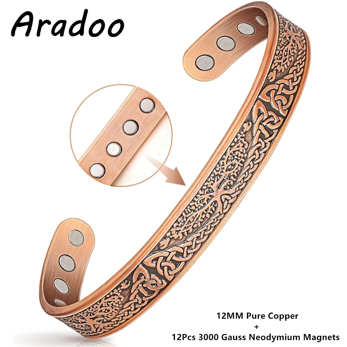 ARADOO Copper Magnetic Bracelet